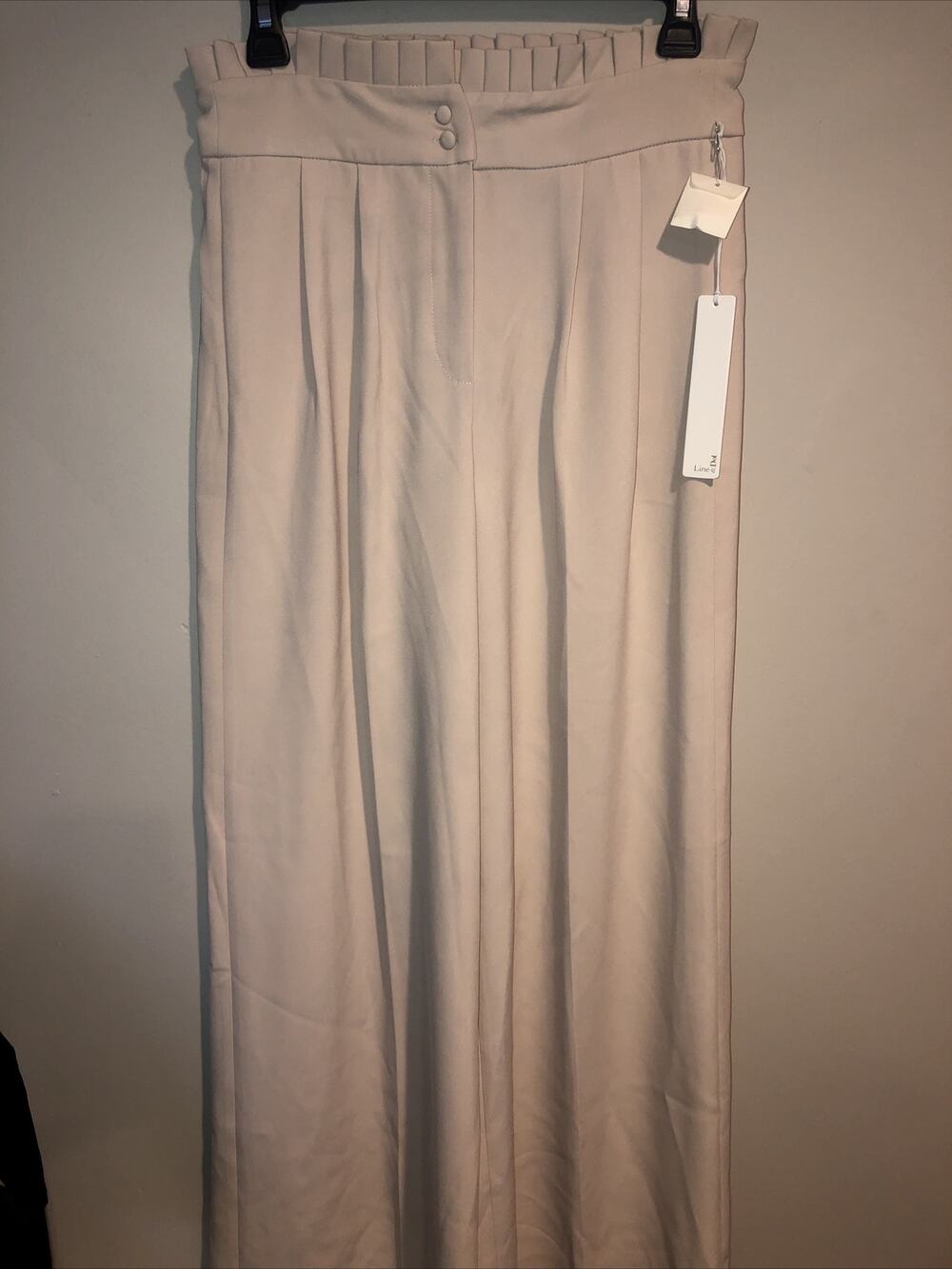 Line + Dot Revolve High Waist Womens Sz Small Dress Pants Wide Leg Trouser Nwt